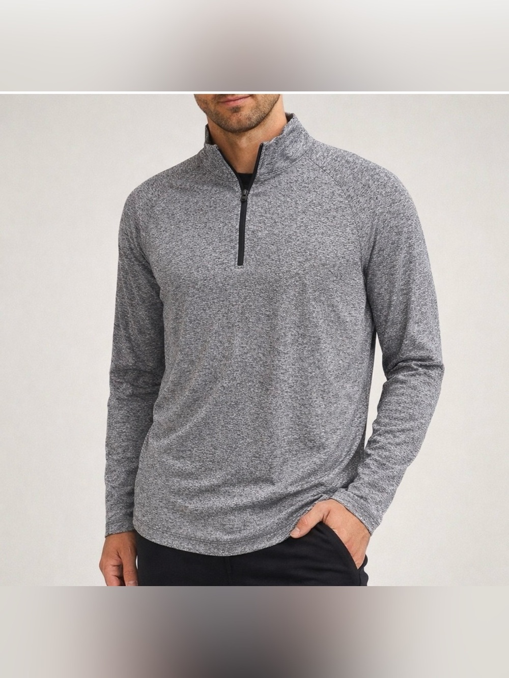 Lululemon Metal Vent Tech quarter Zip Pullover Heather Gray Running Training  M